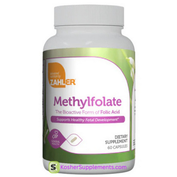 Zahler Methylfolate 60 Capsules | Active Folate Support